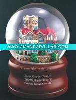 Resin Castle Water GLobe
