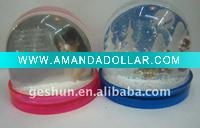 plastic photo frame snow globe