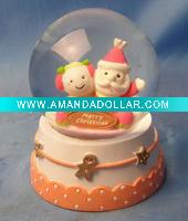 Wholesale Polyresin santa water globe sale
