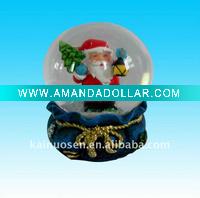 Wholesale 2011 XMAS Santa Clause resin snow globe