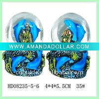 Wholesale Dolhpin inside America type mini water ball