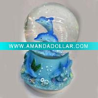 dolphin water ball globe