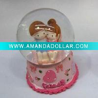 Glass water globe