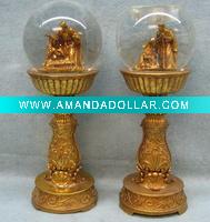 Wholesale Golden Torch Christmas Snow Globe