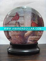 Lucky birds water globe