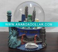 NewYork city and Statue of Liberty water globe