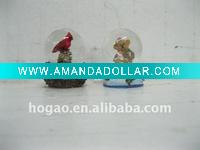 Light control music snow globe