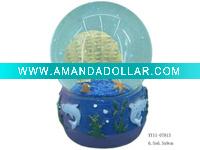 Polyresin decorative water globe resin carft