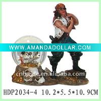 Wholesale Polyresin Young Pirate Water Globe On Sale