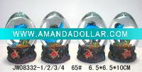 Wholesale 65mm dolphin polyresin water ball
