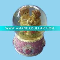 valentine's snow globe