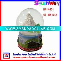 Wholesale Polyresin Mountain Highway Snow Balls------NW1465I