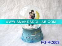 Wholesale LED water globe ,resin crafts