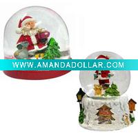 christmas santa snow ball