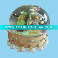 cartoon snow globe