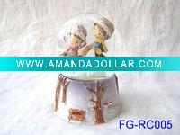 LED water globe ,resin crafts