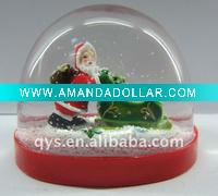 clear acrylic snow globe