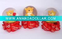 Wholesale Polyresin valentine's day snow globe decoration gifts