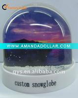 Wholesale Sunset Scenery/Dusk Waterscape Photo Snow Globe