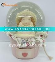 Wholesale Pretty Girl Snow Globe with Drawer