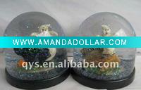 Halloween ghost snow globe