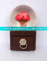 Wholesale resin valentine's day craft water ball