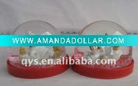 Wholesale playing kids acrylic snow globe