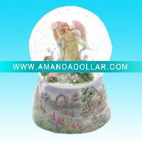 Wholesale Garden Angel Musical Waterglobe
