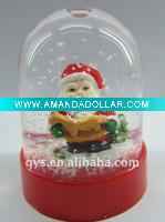 christmas santa snow globe