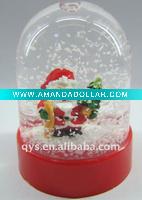 Wholesale lovely santa snowflake snow globe
