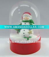 Christmas Snowman snow globe