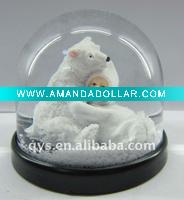 cartoon snow globe