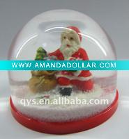 santa claus snow globe