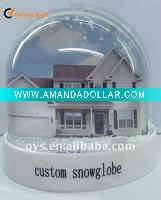 Snow Globe with Villa Picture Inserted