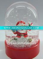santa water snow globe
