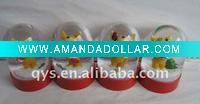 christmas animal water snow globe
