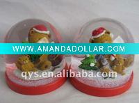 Wholesale cartoon bear water snow globe