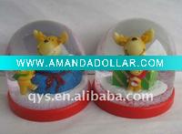 Wholesale cartoon animal water snow globe