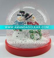 Snowman snowflake snow globes