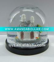 castle house snow globe