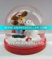 Wholesale christmas animal snow globe