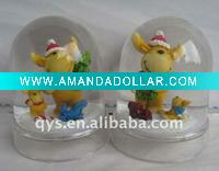 Wholesale hippo water snow globe