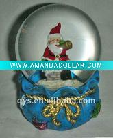 Wholesale Christmas crafts Santa Claus snow globe