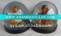 acrylic Halloween snow globe