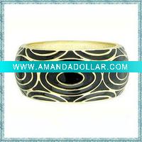 Wholesale wholesale chunky fashion heavy wide alloy bangles costume jewelry