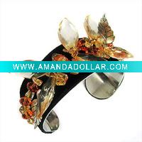 Wholesale Metal crystal costume jewelry fashion bangles