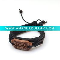 Wholesale leather bracelet, leather jewelry, jewelry, fashion leather bracelet jewelry, stainless steel leather jewelry, fashion leather b