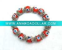 New Bangle Bracelets Glass Eye Alloy Flame Red