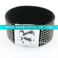 Wholesale fashion new style gold fashion costume jewelry plastic rhinestone bangles