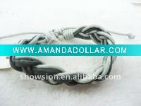 Wholesale Fashion braid bracelet/fashion braid leather bracelet/braid bracelet jewelry
